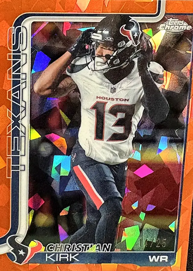 Christian Kirk Houston Texans Topps Chrome orange parallel