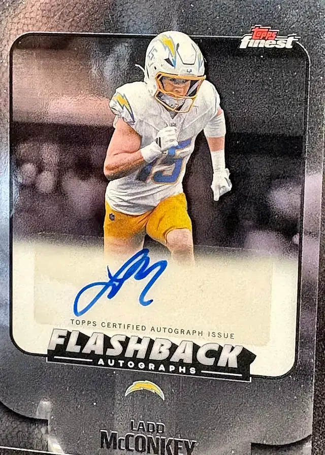 Ladd McConkey 2025 Topps Finest Flashback Autograph